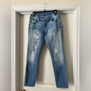 True Religion jeans‎ size 25 Audrey slim boyfriend